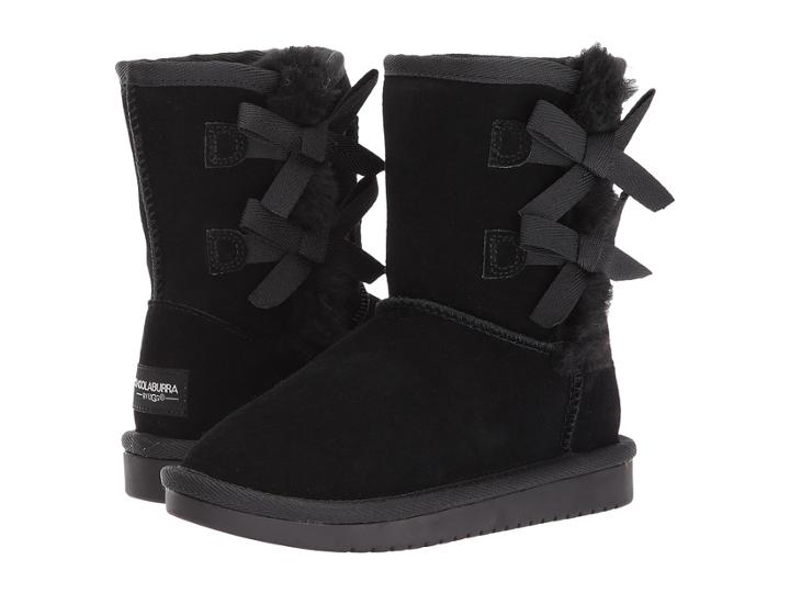 Koolaburra By Ugg Victoria Short (little Kid/big Kid) (black) Women's Shoes