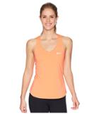 Nike Nike Court Team Pure Tennis Tank Top (light Wild Mango/white) Women's Sleeveless