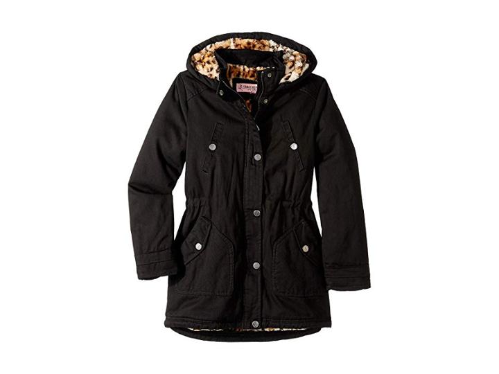 Urban Republic Kids Natasha Cotton Twill Anorak Jacket (little Kids/big Kids) (black) Girl's Jacket