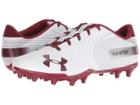 Under Armour Ua Nitro Low Mc (white/cardinal) Men's Cleated Shoes
