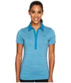 Under Armour Golf Zinger Polo (bayou Blue/bayou Blue/bayou Blue) Women's Short Sleeve Pullover