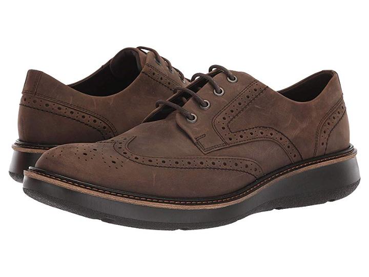 Ecco Lhasa Brogue Tie (coffee) Men's  Shoes