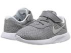 Nike Kids Tanjun (infant/toddler) (cool Grey/metallic Silver/blue Tint) Girls Shoes