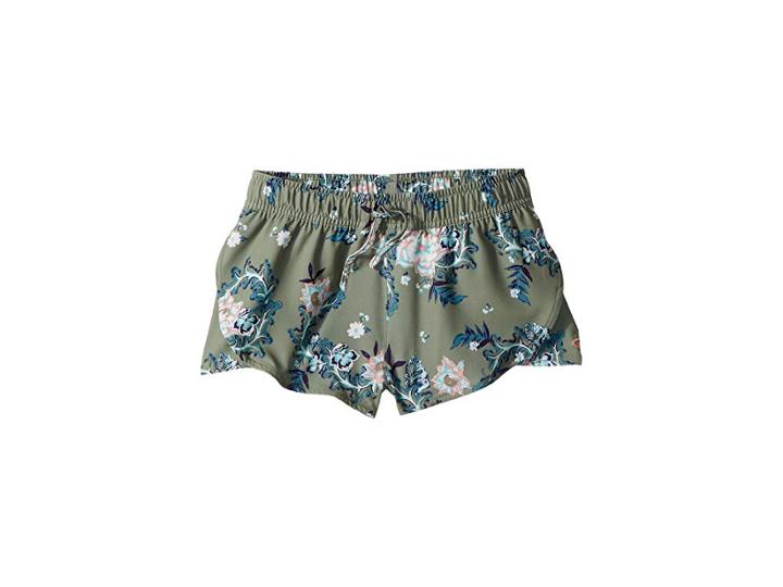 Roxy Kids Sonora Beauty Boardshorts (big Kids) (olive Arizona Rising) Girl's Swimwear