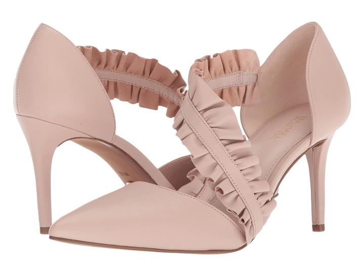Michael Michael Kors Bella Pump (soft Pink Nappa) High Heels