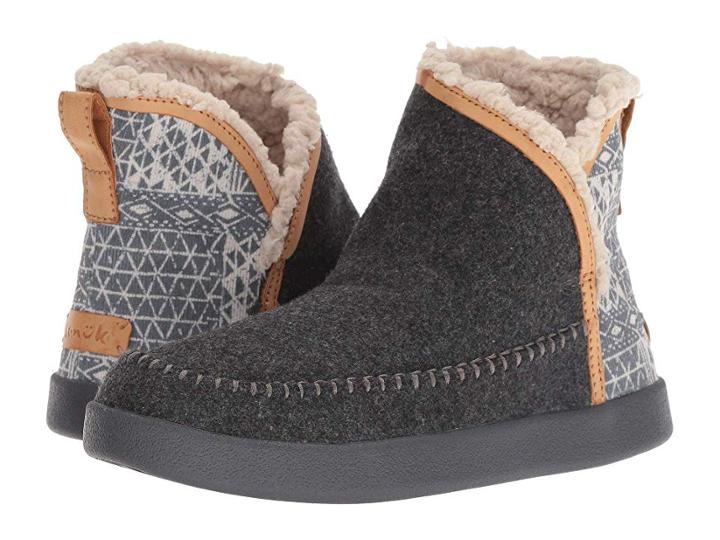 Sanuk Nice Bootah Ojai (charcoal Grey) Women's Pull-on Boots