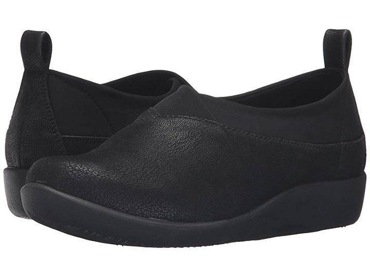 Clarks Sillian Greer (black Synthetic Nubuck) Women's Shoes