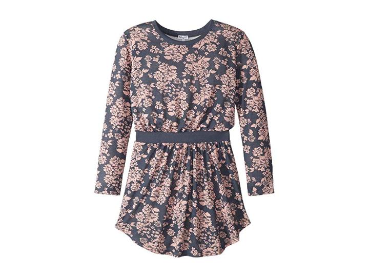 Splendid Littles Floral Dress (big Kids) (ombre Blue) Girl's Dress