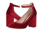 Cole Haan Larue Grand Stud Pump 85mm (red Velvet) Women's Shoes