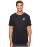 Nike Sportswear Advance 15 Top (black/heather/white) Men's Clothing