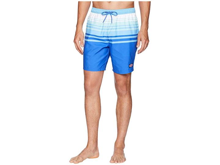 Vineyard Vines Dusk Stripe Chappy Swim Trunks (marlin) Men's Swimwear