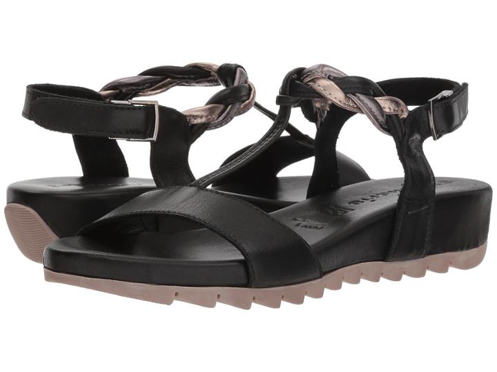 Tamaris Miki 1-1-28709-20 (black Combo) Women's Dress Sandals