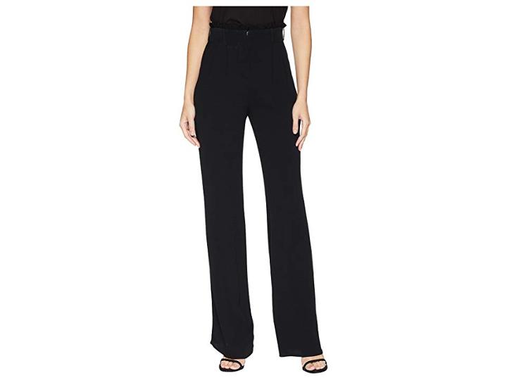 Flynn Skye Ruffle Pants (black Rayon) Women's Casual Pants