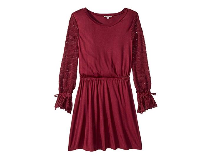 Ella Moss Girl Sweater Sleeve Dress (big Kids) (fig) Girl's Dress