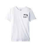 Quiksilver Kids Short Sleeve Anti Uv Volcano Blues Tee (big Kids) (white) Boy's T Shirt