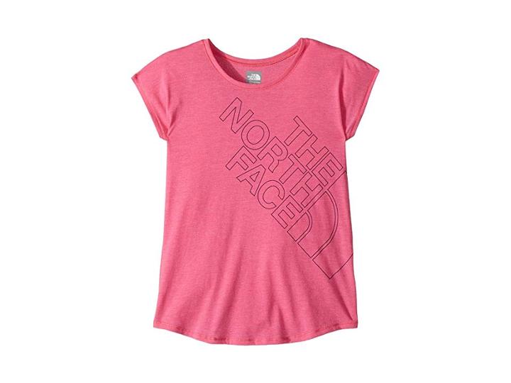 The North Face Kids Tri-blend Scoop Neck Tee (little Kids/big Kids) (petticoat Pink Heather (prior Season)) Girl's T Shirt