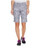 Adidas Golf Essentials Printed Bermuda Shorts (trace Grey) Women's Shorts