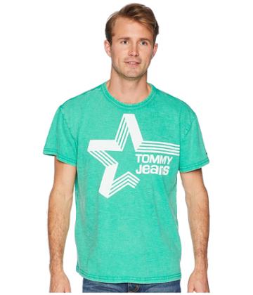 Tommy Jeans Retro Star T-shirt (jelly Bean) Men's T Shirt