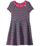 Us Angels Zigzag Pattern Knit Dress (big Kids) (multi) Girl's Dress