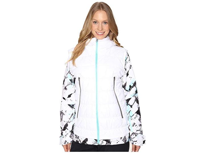 Spyder Moxie Jacket (white/frozen Freeze/freeze) Women's Coat