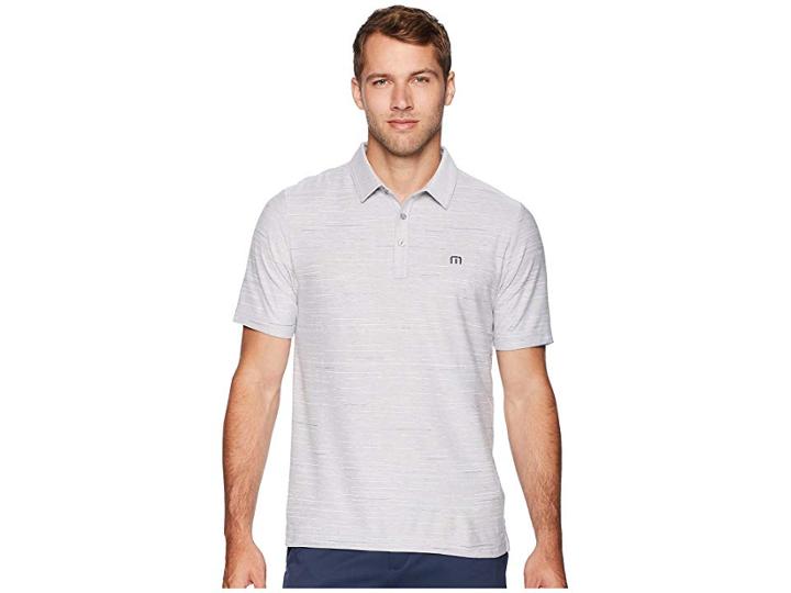 Travismathew How Ya Doin Polo (heather Quiet Shade) Men's Short Sleeve Knit