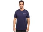 Under Armour Ua Charged Cotton(r) Microthread Short Sleeve Tee (midnight Navy/steel) Men's T Shirt