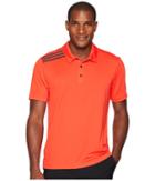Adidas Golf 3-stripes Polo (hi-res Red) Men's Clothing