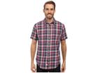 U.s. Polo Assn. Short Sleeve Classic Fit Plaid Poplin Sport Shirt (mood Indigo) Men's Clothing