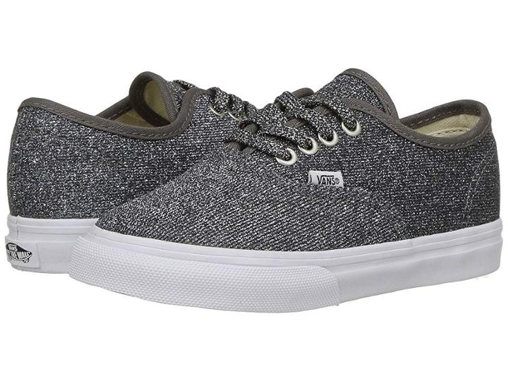 Vans Kids Authentic Glitter (infant/toddler) ((lurex Glitter) Black/true White) Girls Shoes