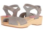 Swedish Hasbeens Mirja Debutant (grey Nubuck) Women's Sandals