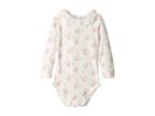 Janie And Jack Collared Bodysuit (infant) (floral) Girl's Jumpsuit & Rompers One Piece