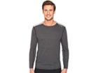 Brooks Distance Long Sleeve Shirt (heather Black/heather Sterling) Men's Long Sleeve Pullover