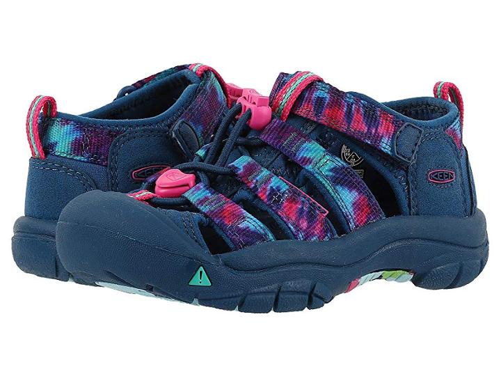 Keen Kids Newport H2 (toddler/little Kid) (navy Tye-dye) Girls Shoes