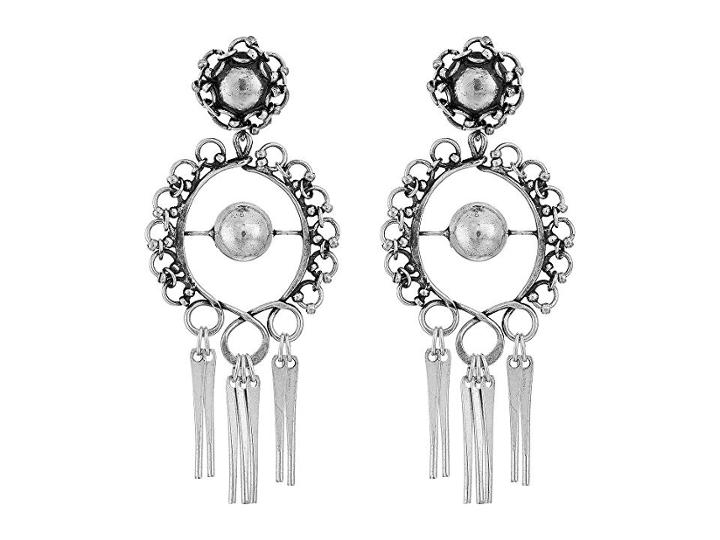 Dannijo Ash Earrings (ox Silver) Earring