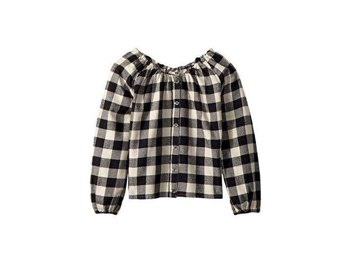 Billabong Kids For The Mountains Woven Top (little Kids/big Kids) (black/white) Girl's Clothing
