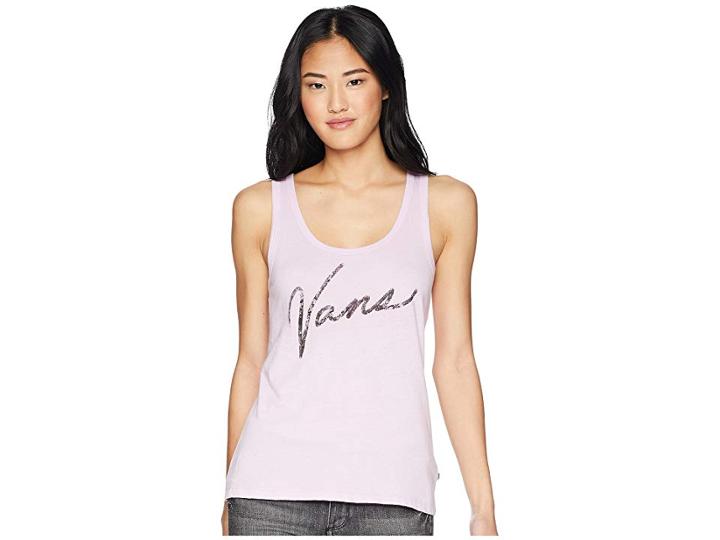 Vans Scriptee Tour Tank Top (orchid Bouquet) Women's Sleeveless
