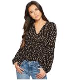 Amuse Society Chateau Woven Top (black) Women's Clothing