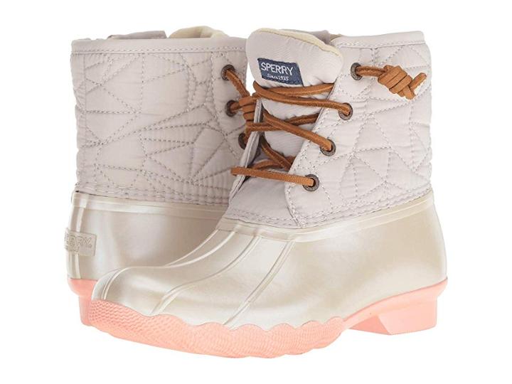 Sperry Kids Saltwater Boot (little Kid/big Kid) (ivory) Girls Shoes