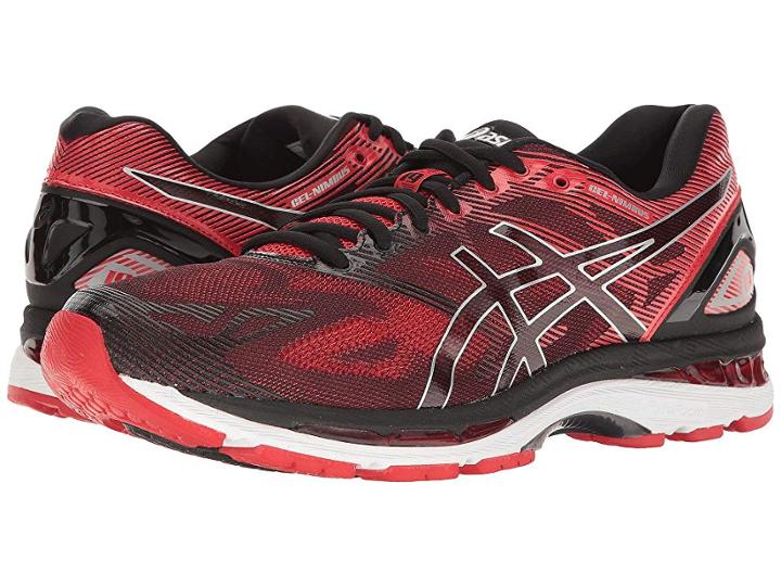 Asics Gel-nimbus(r) 19 (black/vermillion/silver) Men's Running Shoes