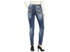 Miss Me Velvet Wing Skinny Jeans In Denim Blue (denim Blue) Women's Jeans