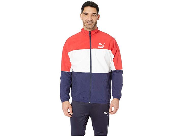 Puma Retro Woven Track Jacket (peacoat) Men's Coat