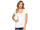 Alternative Vintage 50/50 The Keepsake V-neck Top (white) Women's T Shirt