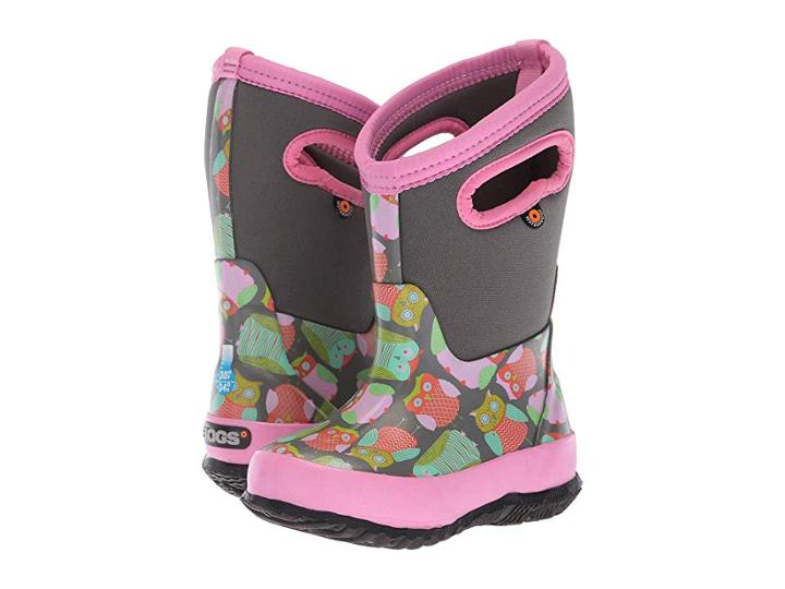 Bogs Kids Classic Owl (toddler/little Kid/big Kid) (gray Multi) Girls Shoes