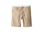 Janie And Jack Double Waistband Flat Front Shorts (toddler/little Kids/big Kids) (khaki) Boy's Shorts