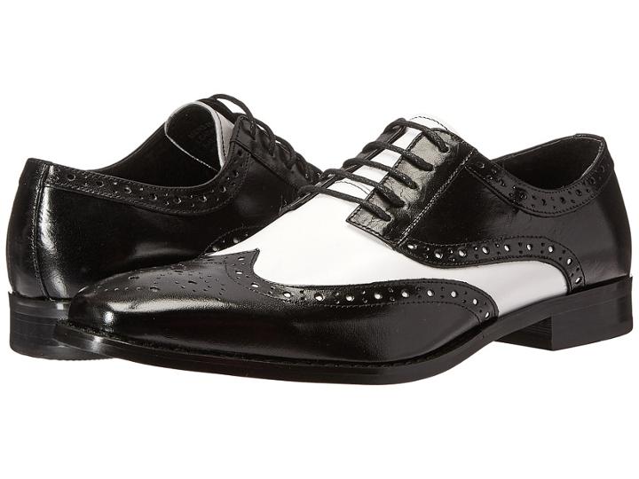 Stacy Adams Tinsley (black/white) Men's Lace Up Casual Shoes
