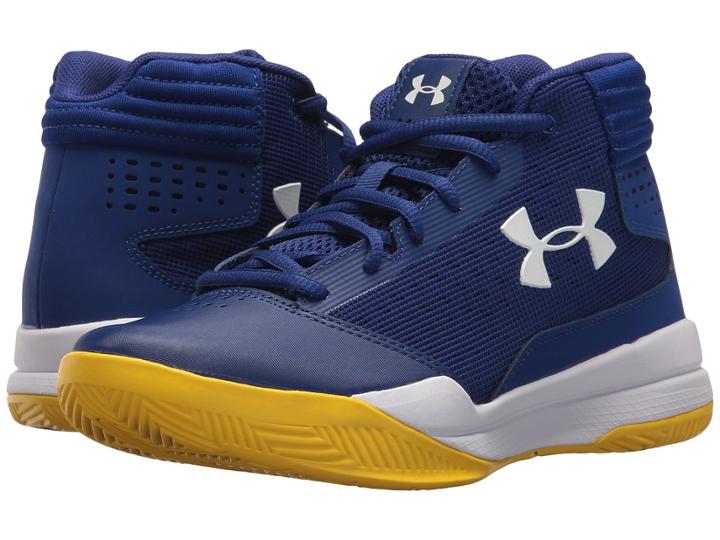 Under Armour Kids Ua Bgs Jet 2017 Basketball (big Kid) (blue/white) Boys Shoes