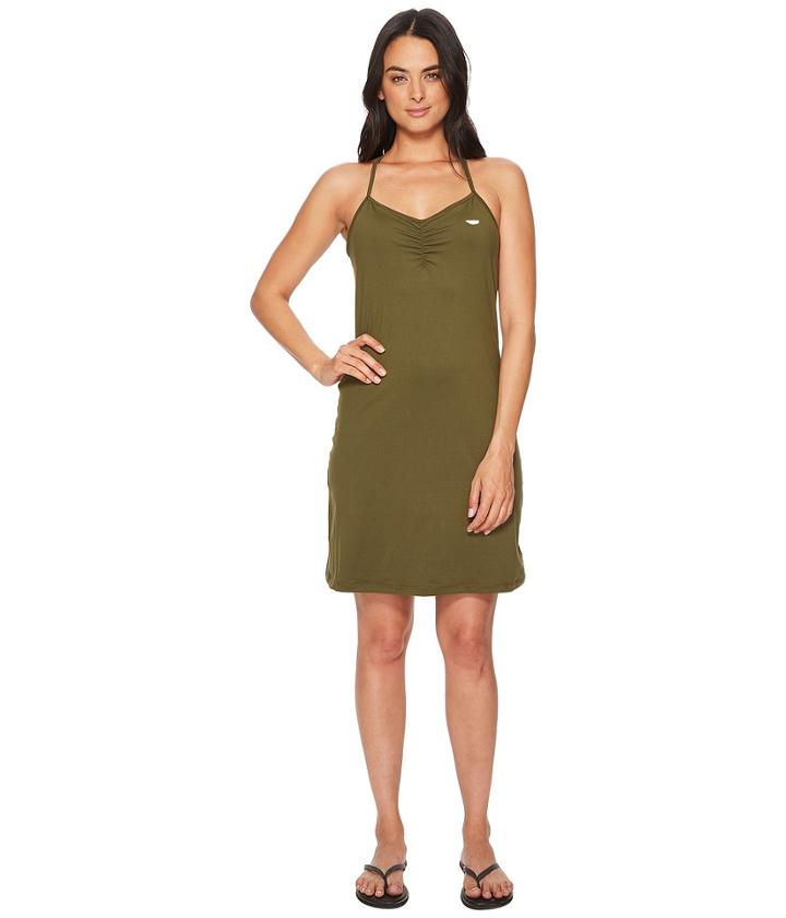 Prana Elixir Dress (cargo Green) Women's Dress
