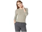 Nally & Millie Brushed Ribbed Long Sleeve Top (taupe) Women's Clothing