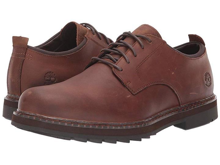 Timberland Squall Canyon Plain Toe Waterproof Oxford (medium Brown Full Grain) Men's Plain Toe Shoes