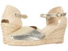 David Tate Europa (gold Lizard) Women's Wedge Shoes